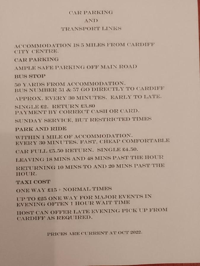 216 Glyn Eiddew Hotell Cardiff Eksteriør bilde